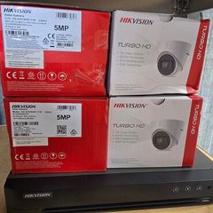 Hikvision 4 x channel recorder with 4 x 5mp brand new cameras