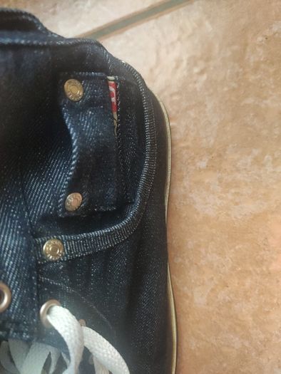Diesel Denim High-Top Sneakers