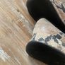 shoes women designer Anne Flavie snake skin effect genuine leather size 5 Image 5