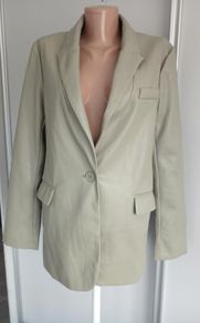 Leather look blazer UK 8