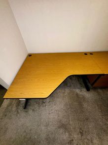 Office table with cable management