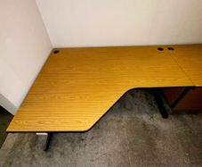 Office table with cable management