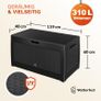 Garden Storage Box Cushions 310L  Rattan Look Image 10