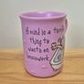 Funny Angels at Heart Stoneware Mug Image 2