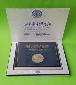 Vatican City 2022 year Brilliant Uncirculated Commemorative 2 Euro coin.