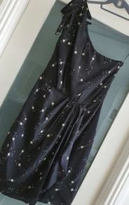 OASIS Rockstar silk n stud one-shoulder Sz 10 - Bnwt Rrp 81 euro