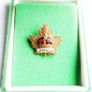 Vintage Canadian WW1 Gilt Enamel Officers Lapel Badge Image 2