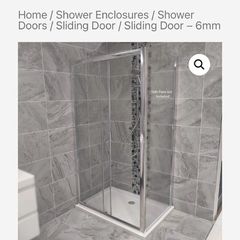 sliding shower door 1200mm