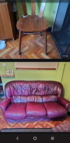 6 kitchen chairs and 3 seater couch