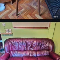 6 kitchen chairs and 3 seater couch