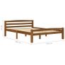 Bed Frame Honey Brown Solid Pinewood 120x200 cm Image 6