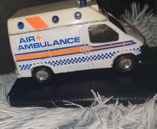 RARE 1989 Ford Transit air ambulance diecast model
