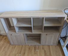 storage unit with shelves