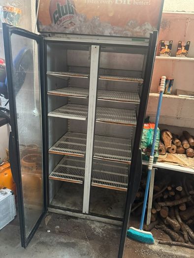 Club Orange double door glass display drinks fridge