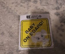 baby on board car sticker