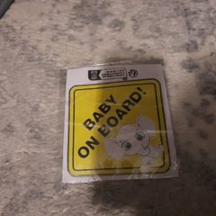 baby on board car sticker