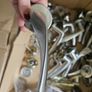 10 sets Brushed Chrome lever on rose door handles and Escutcheons Image 3