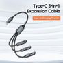 Usb/Type C 3-In-1 Expansion Cable, USB Splitter Charging Transfer Converter Cable, Universal OTG Adapter Cable for Iphone for Samsung Image 2