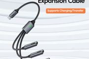 Usb/Type C 3-In-1 Expansion Cable, USB Splitter Charging Transfer Converter Cable, Universal OTG Adapter Cable for Iphone for Samsung