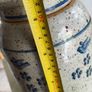 Rare Early Nicholas Mosse Irish Stoneware BLUE BIRD MOTIF Storage 8 1/4 inchs Tall Canister & Lid The lid have a cracke and been fixed Image 2