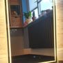 LED Bathroom Mirror 80x60cm Touch Switch Antifog Demister MAkeup illuminated Cosmetic Vanity Bright Light Image 5