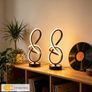 2 Unique Spiral-designed Desk Lamps with USB-powered Three-color Adjustable Warm and Romantic LED Lights, Suitable for Bedroom, Living Room, Study, and Hotel Room Bedside Decoration Image 4