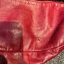 JAS M.B Designer Vintage Red Leather Messenger Handbag! Image 5