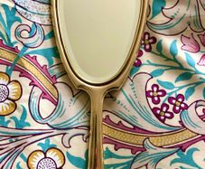 Brass hand mirror