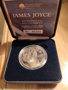 James Joyce Sterling Coin