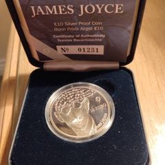 James Joyce Sterling Coin
