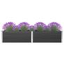 Garden Raised Bed 300x100x54 cm WPC Grey Image 5