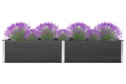 Garden Raised Bed 300x100x54 cm WPC Grey