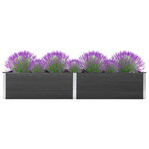 Garden Raised Bed 300x100x54 cm WPC Grey