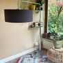 Danish Arc Chrome Floor Lamp, Bo Concept Image 2