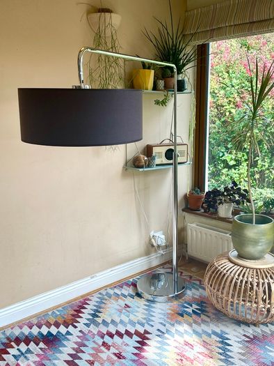 Danish Arc Chrome Floor Lamp, Bo Concept