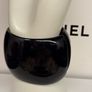 chanel black Resin Crystal Large CC cuff bangle Image 8