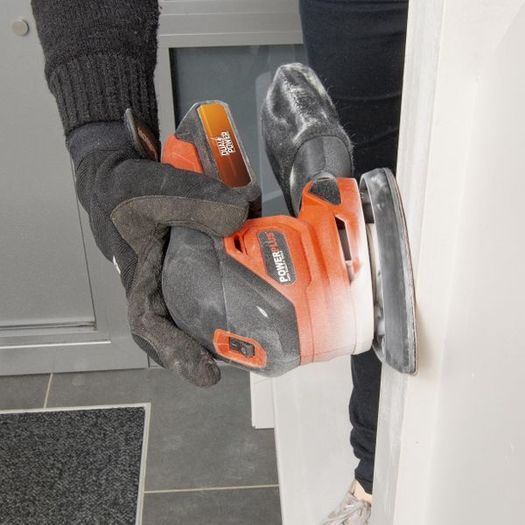 Palm Sander Powerplus + Charger + Battery 20v 2.0ah Cordless Power Tool Woodworking