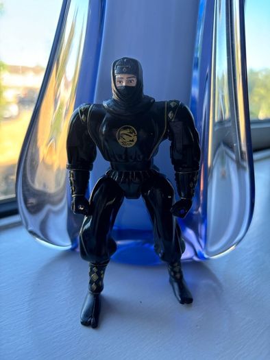 vintage 1995 Bandai Mighty Morphin Power Rangers Black Ninja Ranger