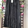 skirt black sparkle pleated skirt elastic waistband size m/l Image 2