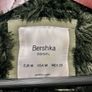 Bershka Green coat with fur lining Image 3