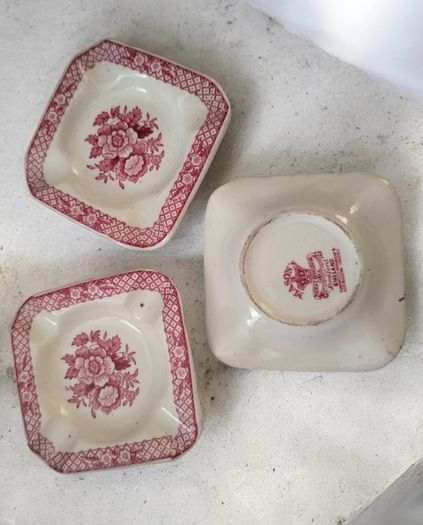 Vintage Masons Manchu Pink Red Ironstone Service 31 Pieces Mint Condition