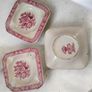 Vintage Masons Manchu Pink Red Ironstone Service 31 Pieces Mint Condition Image 2