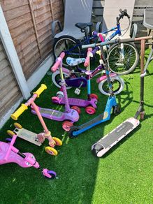 Bikes and scooters
