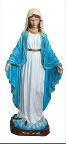 large statute of our lady miraculous