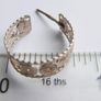 Vintage Sterling Silver Filigree Hoop Earrings Image 10