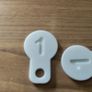 shopping coin trolley key 1 euro two euro Image 2