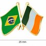 Brazil Ireland Flag Pin Brazilian & Irish Heritage Image 2