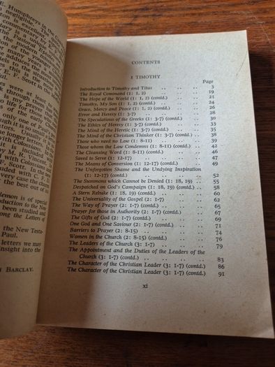 Vintage 1960 Letters to Timothy Titus Philemon William Barclay The Daily Study Bible. Religious.