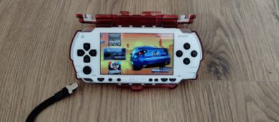 PSP Console 1004 MODDED 64Gb Original battery Charger