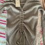 jumper grey v neck jumper m/l adjustable front detail Image 7